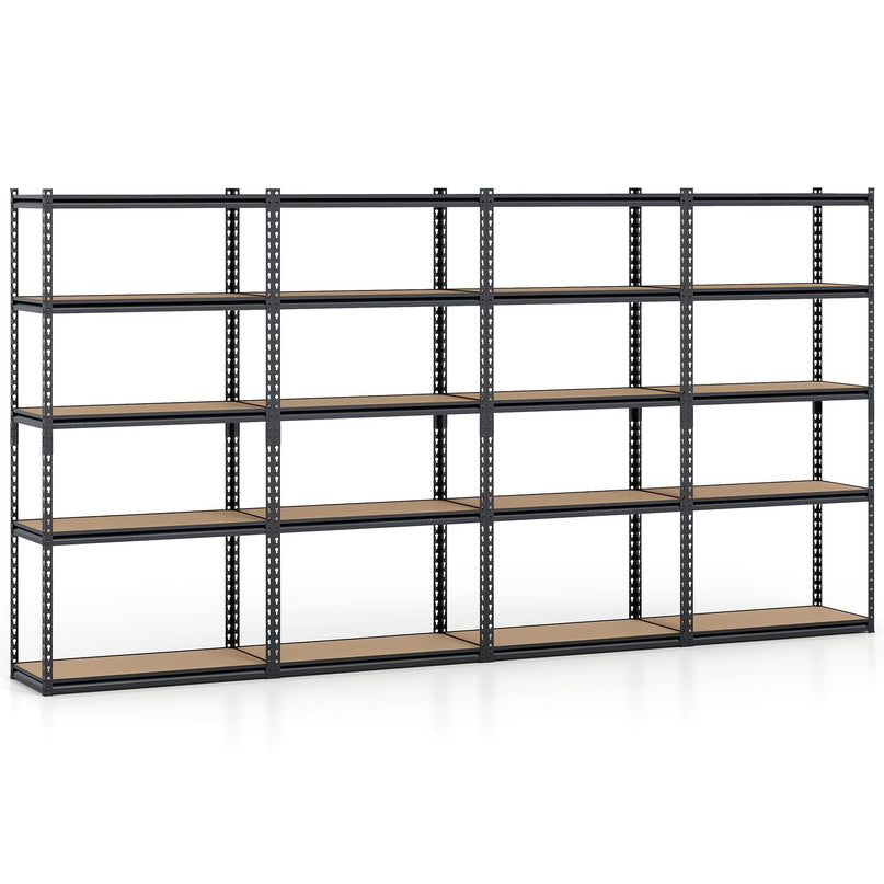 Giantex 5-Tier Metal Storage Shelves(1/2/3/4,36" W x 18" D x 72" H)