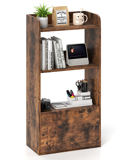 Giantex Bookshelf with Drawer for Living Room