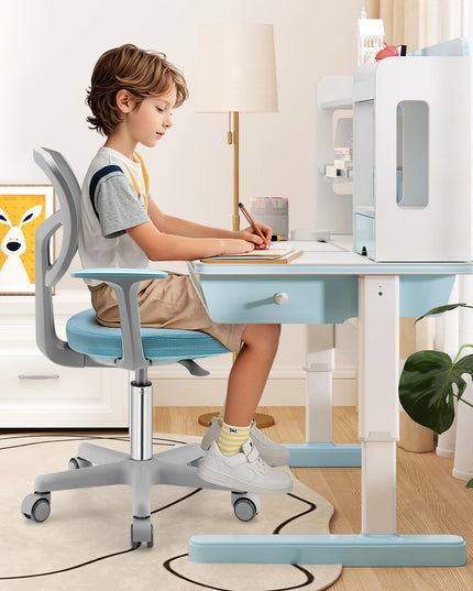 Giantex Adjustable Desk Chair with Auto Brake Casters for Kids