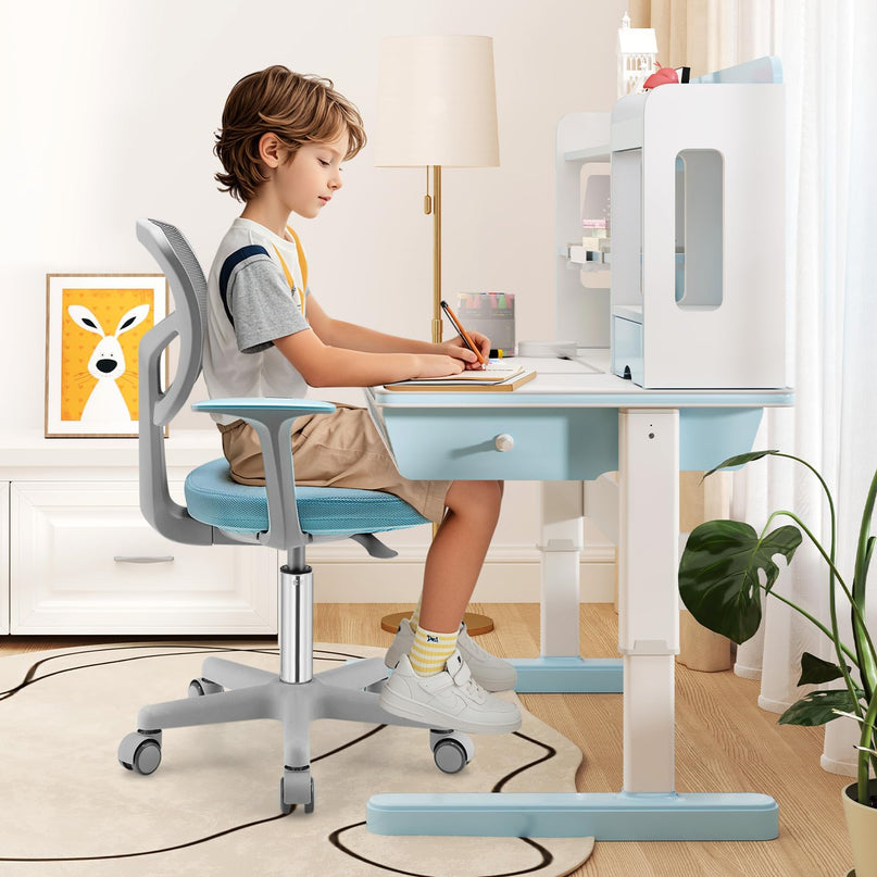 Giantex Adjustable Desk Chair with Auto Brake Casters for Kids