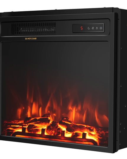 Giantex Recessed and Wall-Mounted Electric Fireplace - Electric Stove Heater