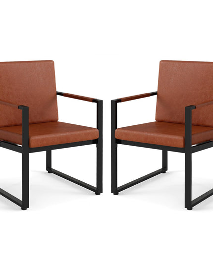 Giantex Lot de 2 chaises d'appoint modernes pour salon