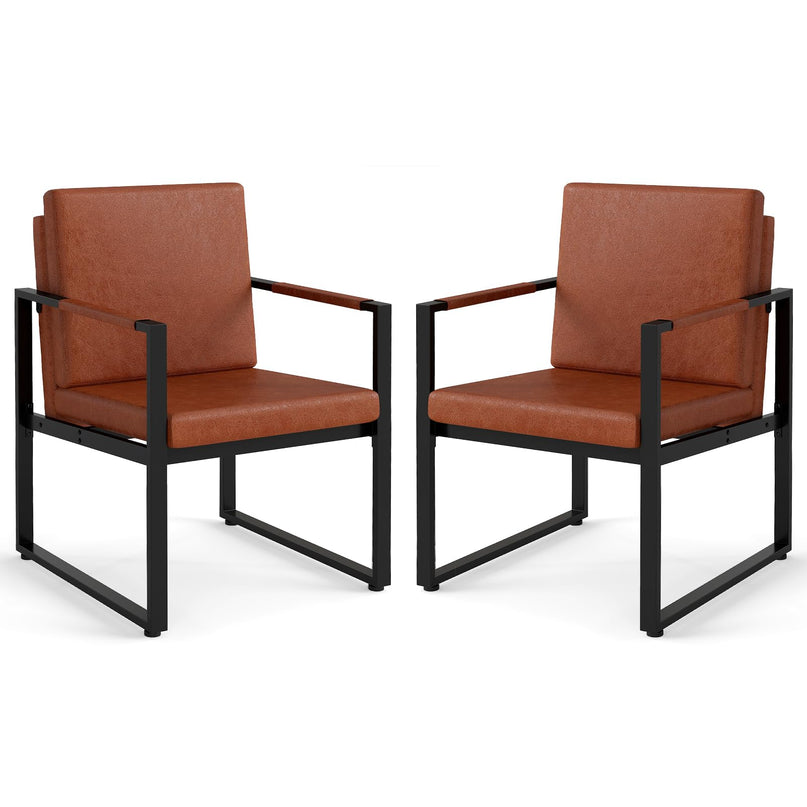 Giantex Modern Accent Chair Set of 2 for Living Room