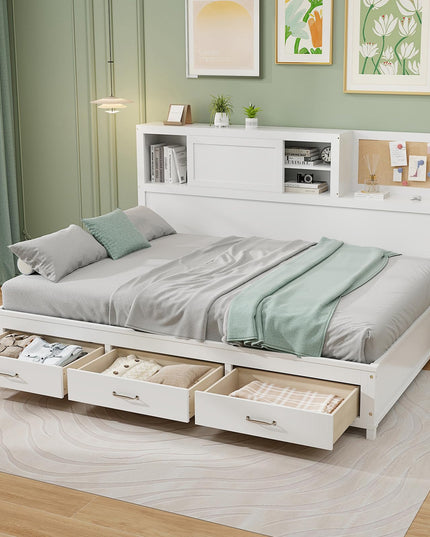 Giantex Daybed with 3 Storage Drawers