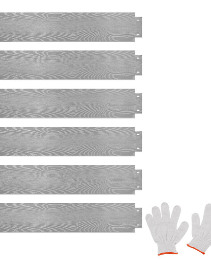 Giantex Galvanized Metal Landscape Edging for Lawn Yard Pathway Garden