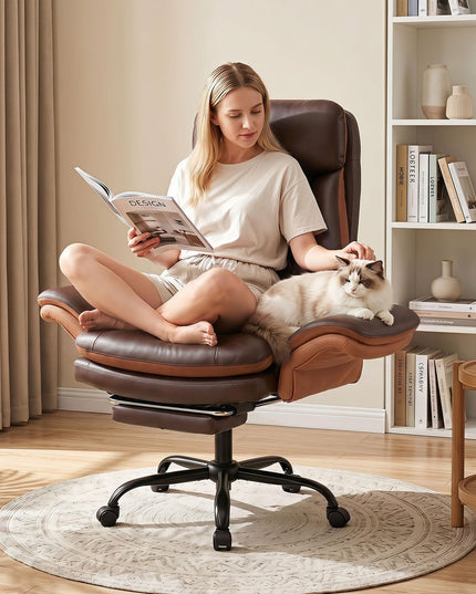 Giantex Big & Tall Office Chair with Adjustable Armrest