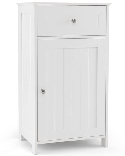Giantex Floor Bathroom Storage Cabinet Freestanding Cabinet with Drawer