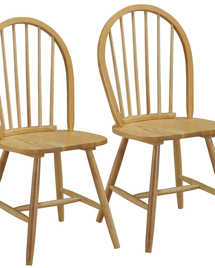 Giantex Set of 2 or 4 Windsor Chairs, Country Wood Chairs