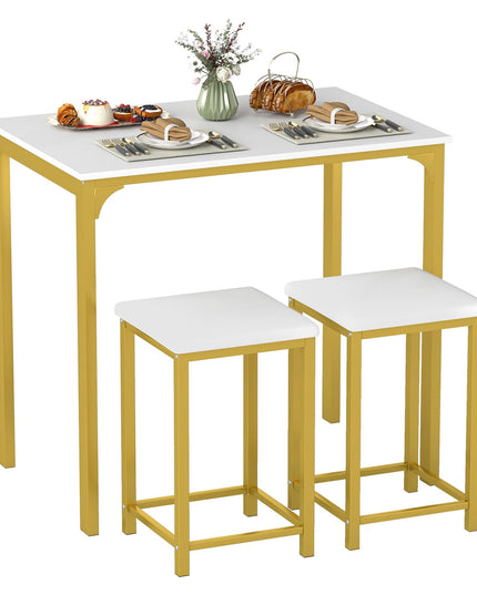 Giantex 3 Piece Dining Table Set for Small Space