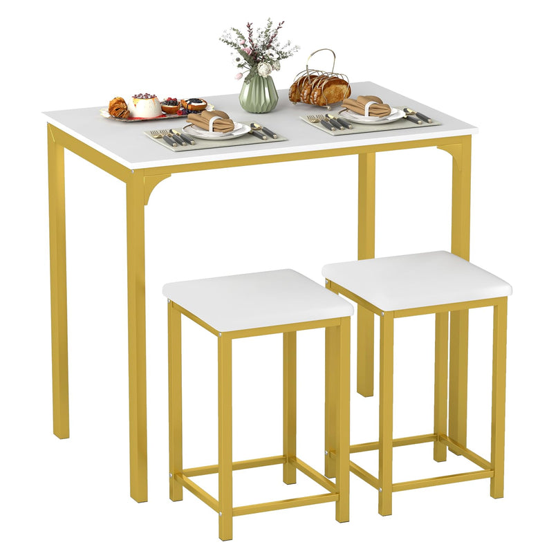 Giantex 3 Piece Dining Table Set for Small Space