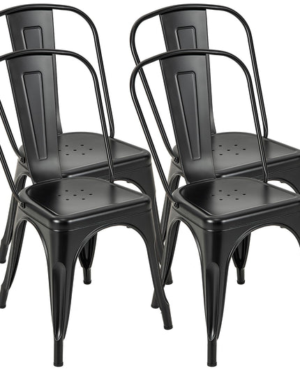Giantex Metal Dining Chairs Set of 4