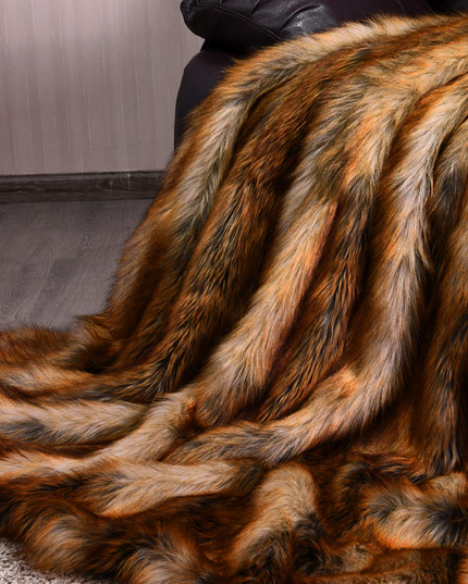 Faux Fur Throw Blanket, Ultra Soft Fuzzy Bed Blankets
