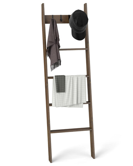 Giantex Bamboo Blanket Ladder