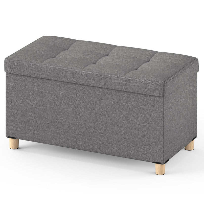 Giantex Storage Ottoman Bench with Tray Lid（38.1D x 76.2W x 39.4H cm）