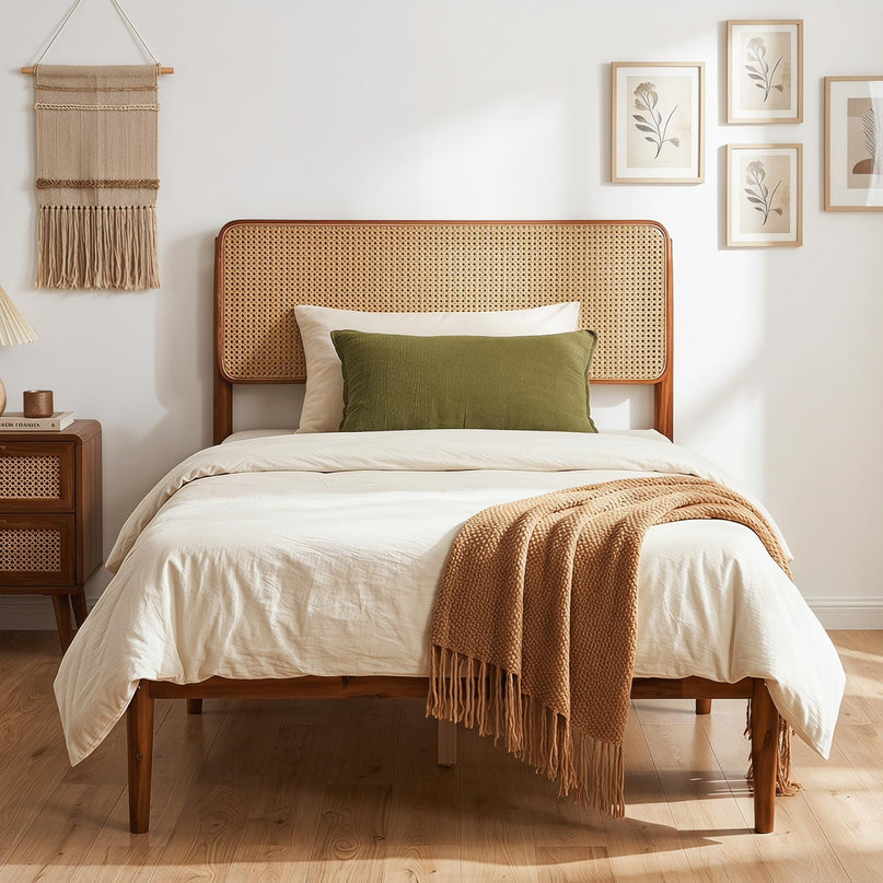 Giantex Wooden Bed Frame Twin/Full/Queen Size