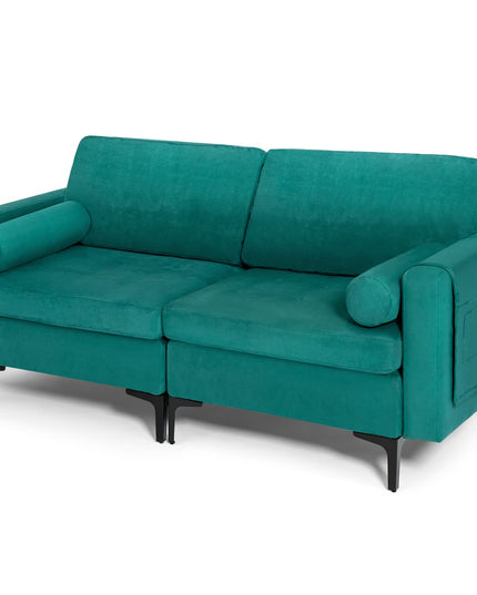 Giantex 68" Modern Loveseat, 2-Seater Sofa Couch
