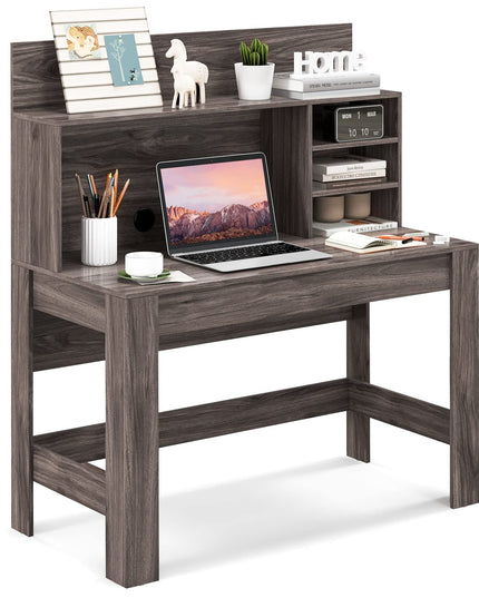 Giantex Computer Desk with Bookshelf