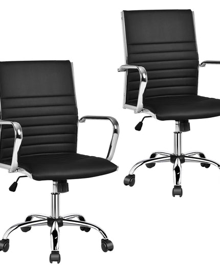 Ribbed Office Chair, Ergonomic High Back Executive Conference Chair