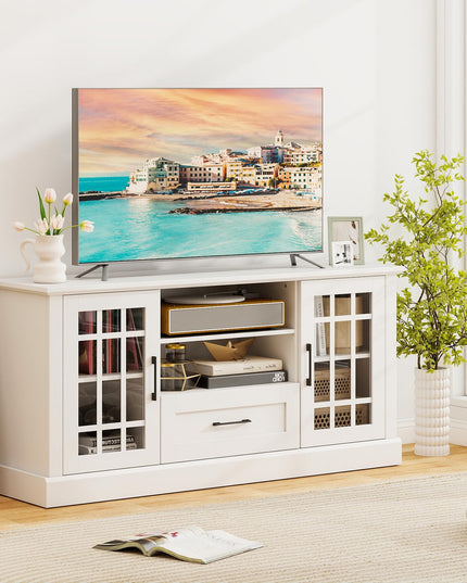Meuble TV de ferme Giantex pour téléviseurs de 65/70 pouces | Meuble TV moderne pour salon