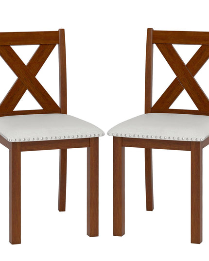 Giantex Wooden Dining Chairs Set of 2/4 for Living Room