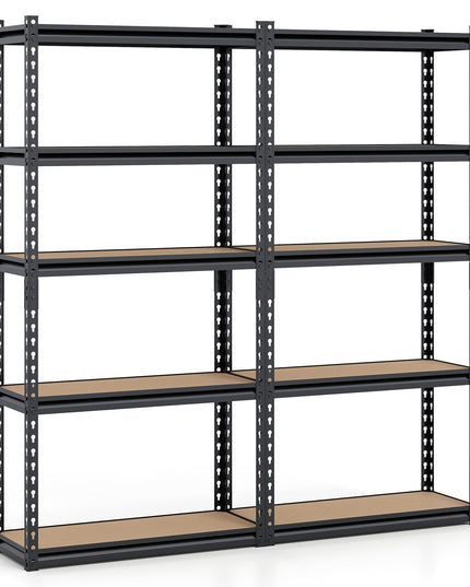 Giantex 5-Tier Metal Storage Shelves(1/2/3/4,30" W x 12" D x 60" H)