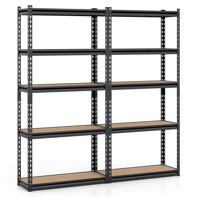 Giantex 5-Tier Metal Storage Shelves(1/2/3/4,30" W x 12" D x 60" H)