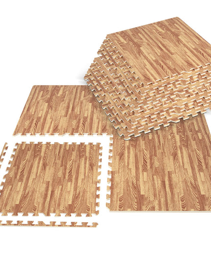 Giantex Foam Floor Tiles, 12 pcs Interlocking Foam Tiles with 24 Edge Pieces