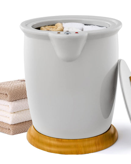 Giantex Towel Warmer Bucket 20L, Bathroom Towel Heater with Lid