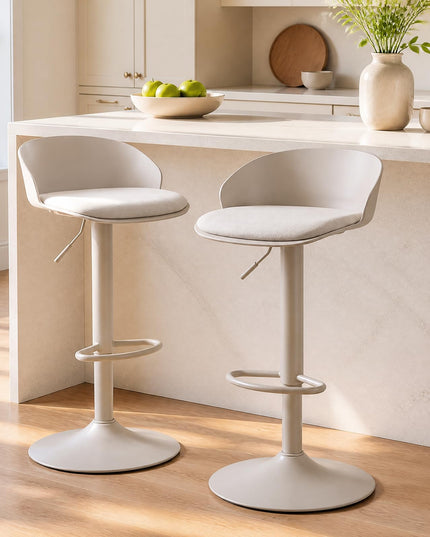 GIANTEX Swivel Bar Stools Set of 2/4 for Dining Room Island