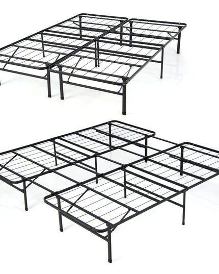 Giantex Folding Bed Frame Steel Platform Bed Twin/Full Size Portable Bed