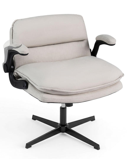 Giantex Ergonomic Criss Cross Chair with Flip-up Arms