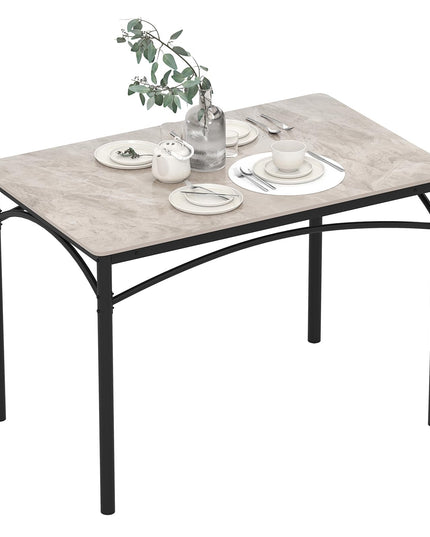 Giantex 43" x 28" Dining Table with Large Faux Marble Tabletop
