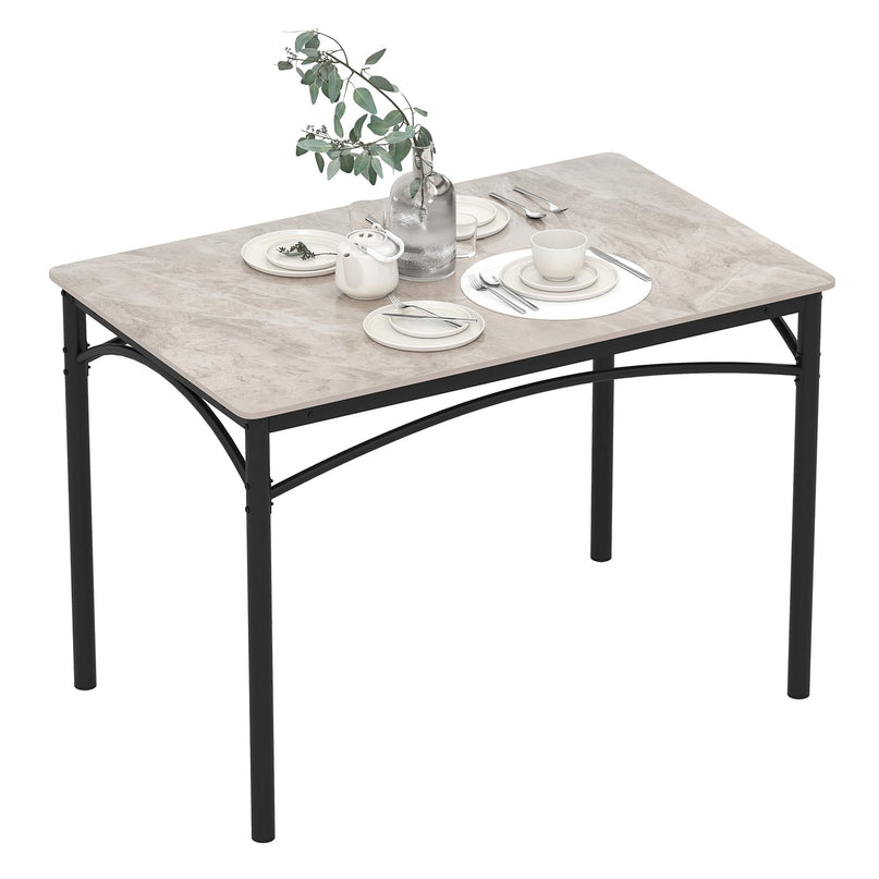 Giantex 43" x 28" Dining Table with Large Faux Marble Tabletop