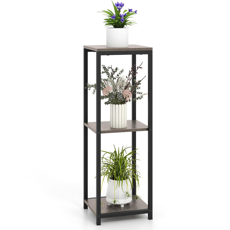 Giantex 3 Tier Tall Plant Stand Indoor, 36 Inch Corner Plant Holder with Metal Frame