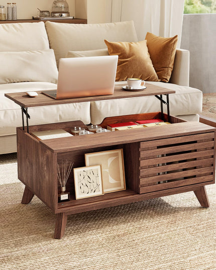 GIANTEX 35.5" Lift Top Coffee Table with Storage for Living Room