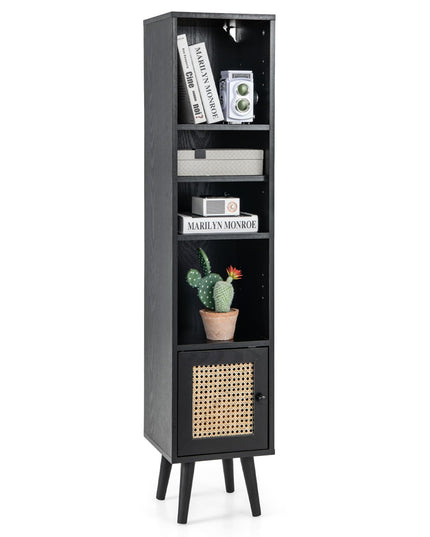 Giantex 54" Tall 4-Tier Bookcase with Door