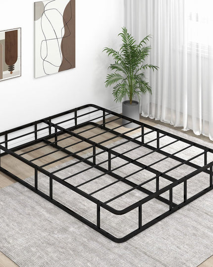 Giantex 10 Inch Bed Frame Queen Size, Metal Platform Queen Bed Frame, Heavy Duty Steel Slat Support
