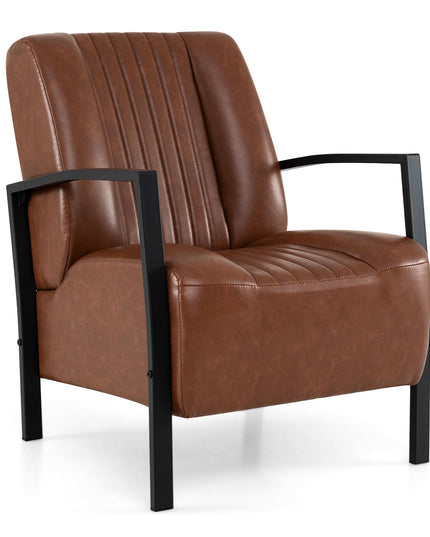 Giantex Modern Accent Chair with Metal Frame for Living Room