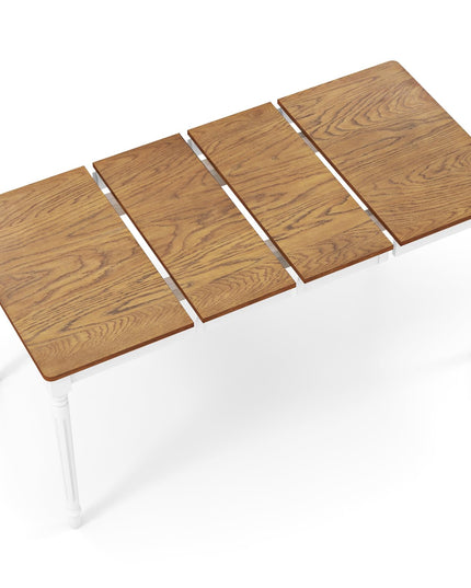 Giantex Extendable Dining Table for 4-8 People, Large Folding Kitchen Table with Rubber Wood Legs, 220 Lbs Capacity