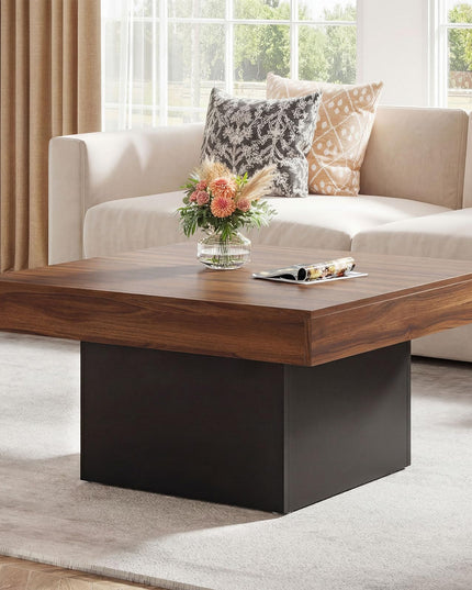 Giantex Table basse carrée à LED avec télécommande