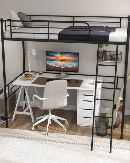Metal Loft Bed Twin Size - Giantex