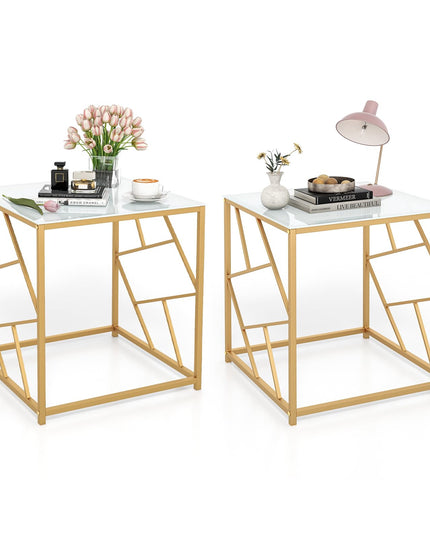 Giantex Gold Side Table
