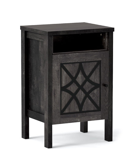 Giantex Robot Vacuum Storage Cabinet Farmhouse End Table