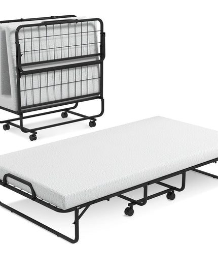 Sturdy and Durable Metal Folding Bed with Mattress