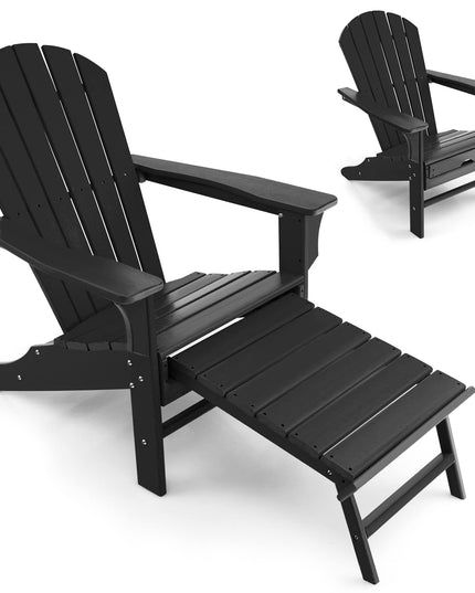 Giantex Adirondack Chair Weather Resistant HDPE Outdoor Fire Pit Chairs