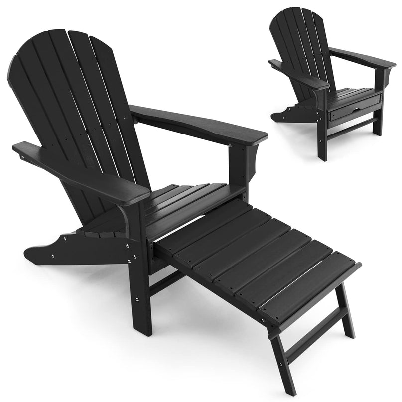 Giantex Adirondack Chair Weather Resistant HDPE Outdoor Fire Pit Chairs