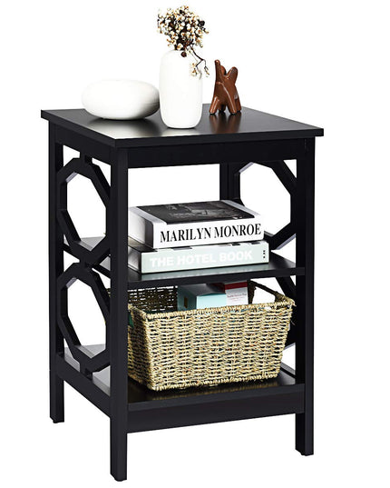 Giantex Nightstand 3-Tier End Table Multifunctional
