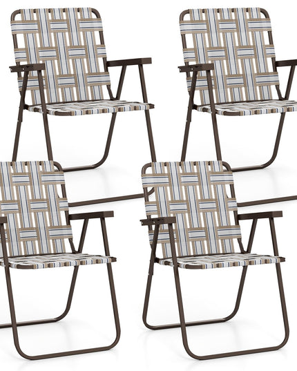Giantex 2/4/6-Pack Lightweight Folding Camping Chairs
