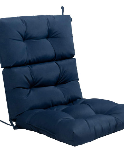 4.5 Inch Thick Outdoor High Back Chair Pads | Tufted Patio Cushion