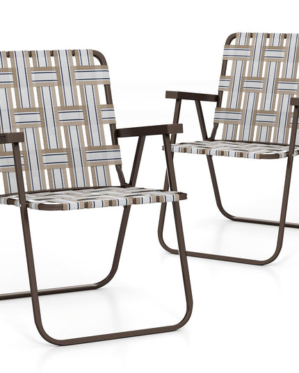 Giantex 2/4/6-Pack Lightweight Folding Camping Chairs